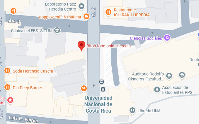 Ubicación Bitos Heredia Centro
